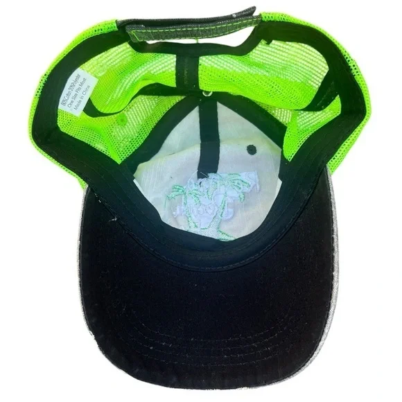 Resting Beach Face Women’s Distressed Embroidered Adjustable Baseball Cap OS - Picture 3 of 12